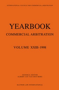 Abbildung von: Yearbook Commercial Arbitration, 1998 - Kluwer Law International
