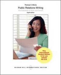 Enlarge image Cover: Public Relations Writing: The Essentials of Style and Format (Int'l Ed) - McGraw Hill Higher Education