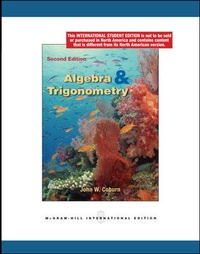 Abbildung von: Algebra and Trigonometry 2nd edition (Int'l Ed) - McGraw-Hill Professional