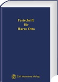 Cover: Festschrift f&uuml;r Harro Otto - Carl Heymanns Verlag