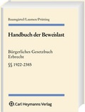 Cover: Handbuch der Beweislast - &sect;&sect; 1922-2385 - Carl Heymanns Verlag