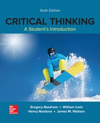Enlarge image Cover: Critical Thinking: A Student's Introduction - McGraw-Hill Inc.,US