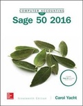 Cover: COMPUTER ACCOUNTING WITH SAGE 50 2016 - McGraw-Hill Education
