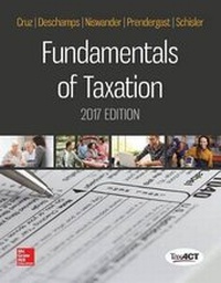 Enlarge image Cover: Fundamentals of Taxation 2017 Edition - McGraw Hill Higher Education