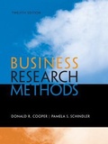Cover: Business Research Methods - McGraw Hill Higher Education