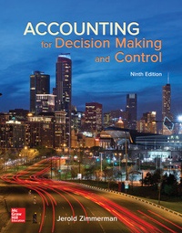 Enlarge image Cover: Accounting for Decision Making and Control - McGraw-Hill Education