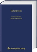 Cover: Patentrecht - Carl Heymanns Verlag