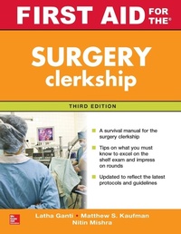 Enlarge image Cover: First Aid for the Surgery Clerkship, Third Edition - McGraw-Hill Inc.,US