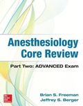 Cover: Anesthesiology Core Review: Part Two ADVANCED Exam - McGraw-Hill Education