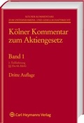 Abbildung von: Kölner Kommentar zum Aktiengesetz - Carl Heymanns Verlag