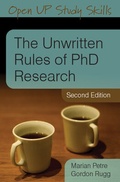 Cover: The Unwritten Rules of PhD Research - Open University Press