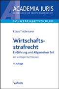 Cover: Wirtschaftsstrafrecht - Vahlen