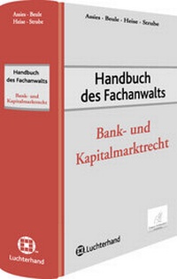 Abbildung von: Handbuch des Fachanwalts Bank- und Kapitalmarktrecht - Luchterhand