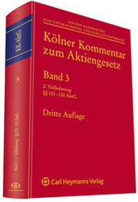 Abbildung von: Kölner Kommentar zum Aktiengesetz - Carl Heymanns Verlag