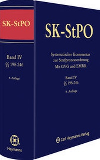 Bild vergrößern Bild: SK-StPO: Systematischer Kommentar zur Strafprozessordnung - Carl Heymanns Verlag