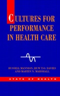 Cover: Cultures for Performance in Health Care - Open University Press