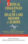 Cover: Critical Challenges For Health Care Reform In Europe - Open University Press
