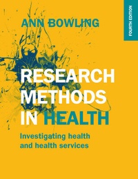 Enlarge image Cover: Research Methods in Health: Investigating Health and Health Services - Open University Press