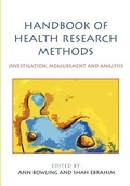 Cover: Handbook of Health Research Methods: Investigation, Measurement and Analysis - Open University Press