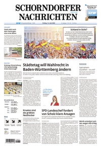 Abbildung von: Schorndorfer Nachrichten - Zeitungsverlag GmbH & Co Waiblingen KG