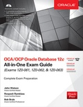 Cover: OCA/OCP Oracle Database 12c All-in-One Exam Guide (Exams 1Z0-061, 1Z0-062, & 1Z0-063) - McGraw-Hill Professional