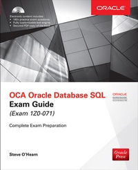 Enlarge image Cover: OCA Oracle Database SQL Exam Guide (Exam 1Z0-071) - McGraw-Hill Education
