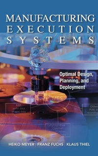 Enlarge image Cover: Manufacturing Execution Systems (MES): Optimal Design, Planning, and Deployment - McGraw-Hill Professional