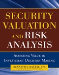 Cover: Security Valuation and Risk Analysis: Assessing Value in Investment Decision-Making - McGraw-Hill Professional