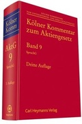 Abbildung von: Kölner Kommentar zum Aktiengesetz - Carl Heymanns Verlag