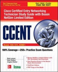 Abbildung von: CCENT Cisco Certified Entry Networking Technician ICND1 Study Guide (Exam 100-101) with Boson NetSim Limited Edition - McGraw-Hill Professional