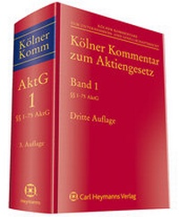 Abbildung von: Kölner Kommentar zum Aktiengesetz - Carl Heymanns Verlag