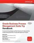 Cover: Oracle Business Process Management Suite 11g Handbook - Osborne/McGraw-Hill