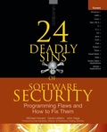 Cover: 24 Deadly Sins of Software Security: Programming Flaws and How to Fix Them - Osborne/McGraw-Hill