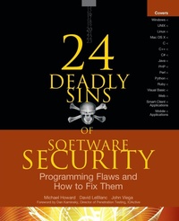 Enlarge image Cover: 24 Deadly Sins of Software Security: Programming Flaws and How to Fix Them - Osborne/McGraw-Hill