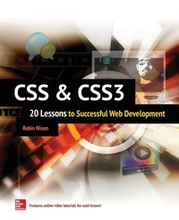 Enlarge image Cover: CSS & CSS3: 20 Lessons to Successful Web Development - McGraw-Hill Professional