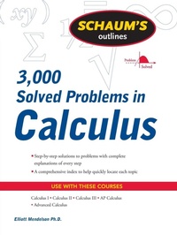 Enlarge image Cover: Schaum's 3,000 Solved Problems in Calculus - Schaum Outline Series