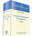 Bild: Formular-KommentarVertragsrecht - Carl Heymanns Verlag