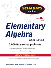 Abbildung von: Schaum's Outline of Elementary Algebra, 3ed - Schaum Outline Series