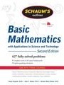 Cover: Schaum's Outline of Basic Mathematics with Applications to Science and Technology, 2ed - Schaum Outline Series
