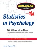 Cover: Schaum's Outline of Statistics in Psychology - Schaum Outline Series