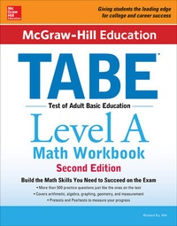 Enlarge image Cover: McGraw-Hill Education TABE Level A Math Workbook Second Edition - McGraw-Hill Education