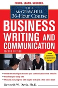 Cover: The McGraw-Hill 36-Hour Course in Business Writing and Communication, Second Edition - McGraw-Hill Professional