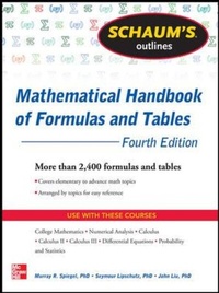 Enlarge image Cover: Schaum's Outline of Mathematical Handbook of Formulas and Tables - McGraw-Hill Professional