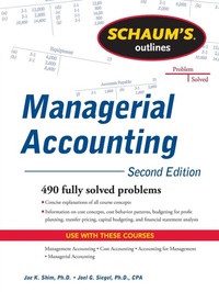 Enlarge image Cover: Schaum's Outline of Managerial Accounting - Schaum Outline Series