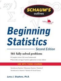 Enlarge image Cover: Schaum's Outline of Beginning Statistics, Second Edition - Schaum Outline Series