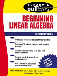 Abbildung von: Schaum's Outline of Beginning Linear Algebra - Schaum Outline Series