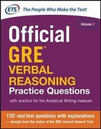 Enlarge image Cover: Official GRE Verbal Reasoning Practice Questions - McGraw-Hill Professional