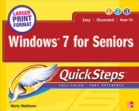 Enlarge image Cover: Windows 7 for Seniors QuickSteps - Osborne/McGraw-Hill