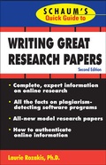 Cover: Schaum's Quick Guide to Writing Great Research Papers - Schaum Outline Series
