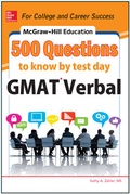 Cover: McGraw-Hill Education 500 GMAT Verbal Questions to Know by Test Day - McGraw-Hill Professional